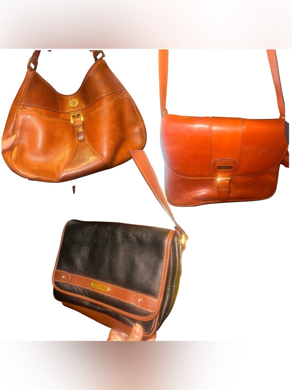 CLOSE OUT SALE Vintage Leather Bag Lot 3 Purses DO NOT BUNDLE